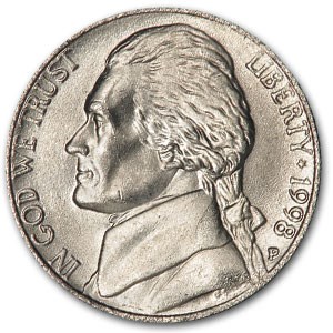 1998-P Jefferson Nickel BU 1998-P Jefferson Nickel BU